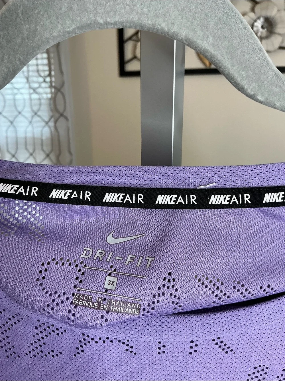 Nike Lavender Muscle Tee — Purple Nike Air Print